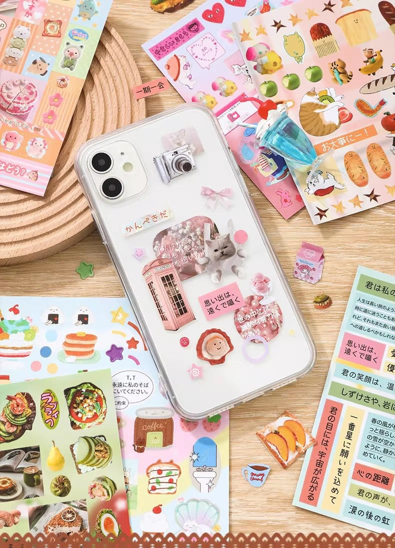 Japanese Kawaii Food & Object Sticker Book
