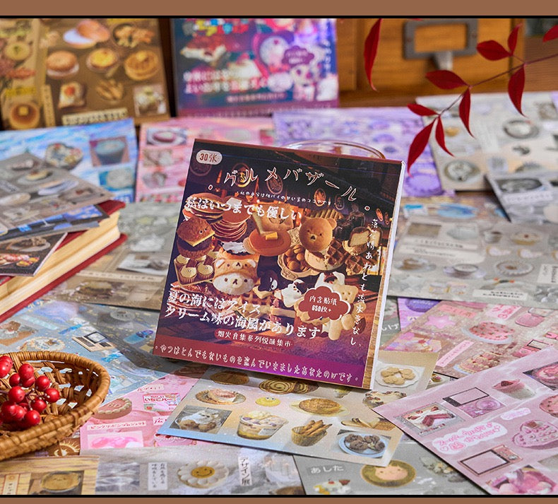 Gourmet Bear Japanese Food Sticker Book