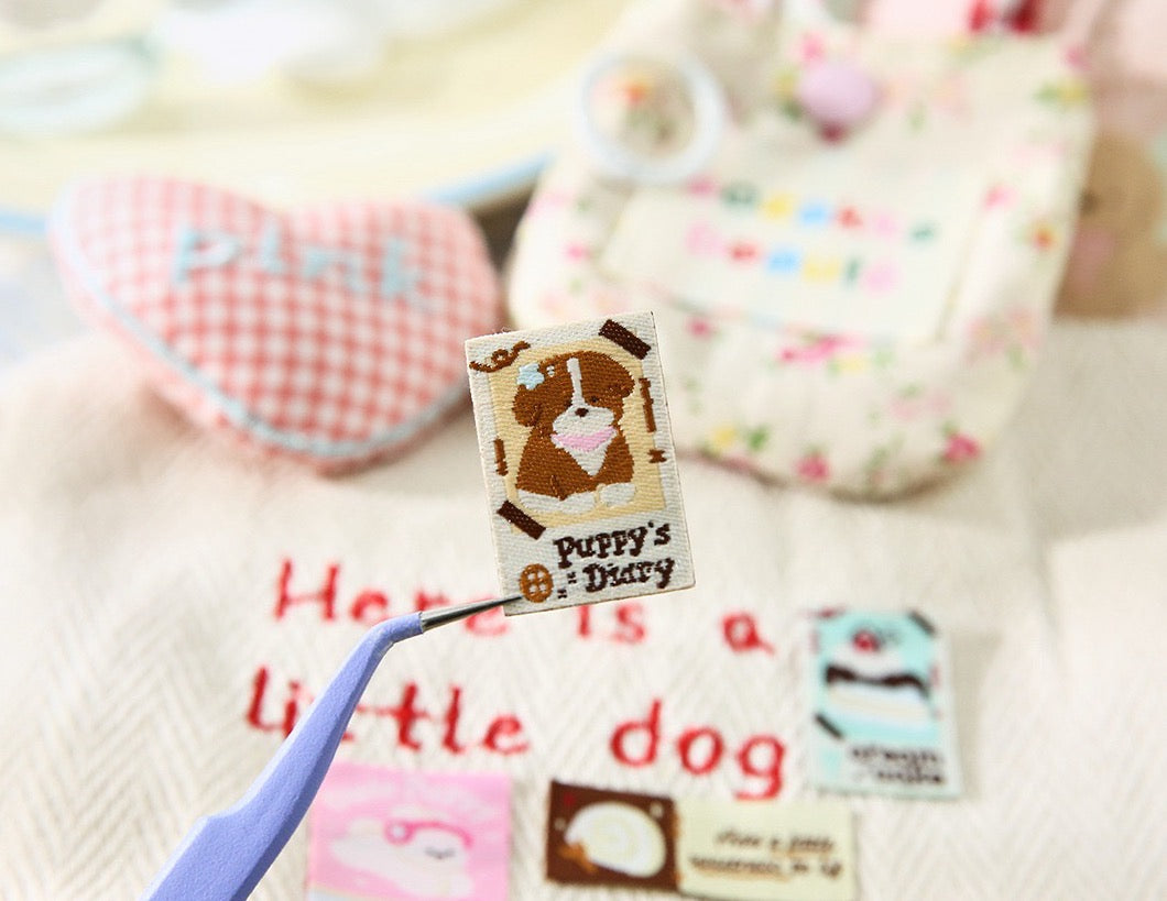 Puppy’s Diary Fabric Label Sticker Pack