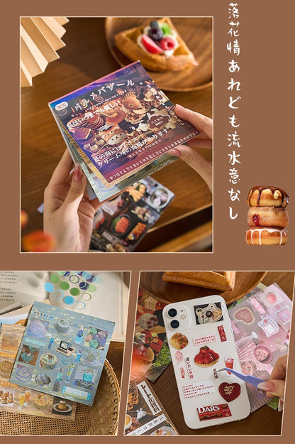 Gourmet Bear Japanese Food Sticker Book