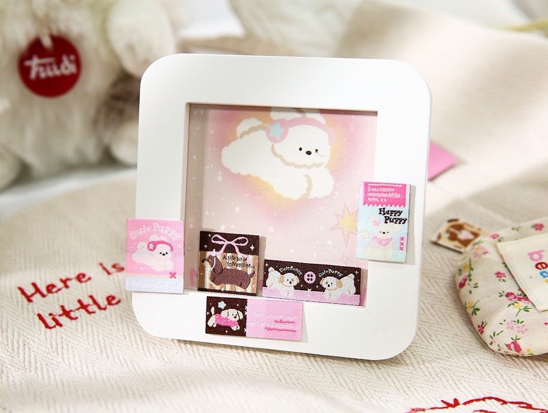 Puppy’s Diary Fabric Label Sticker Pack