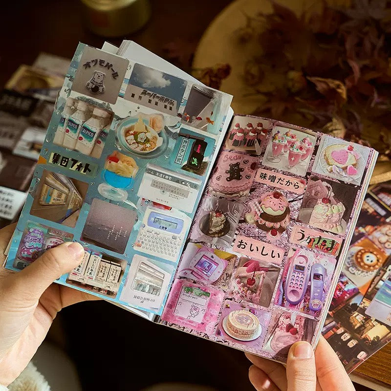 Japanese Food Diary Collage Sticker Book