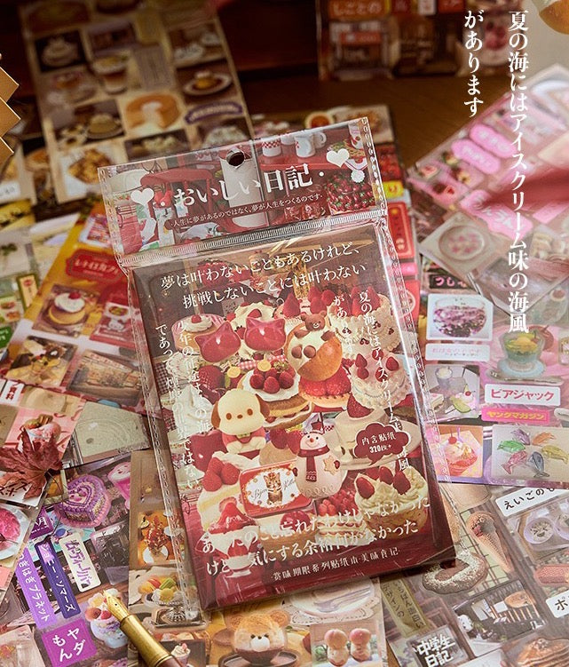 Japanese Food Diary Collage Sticker Book