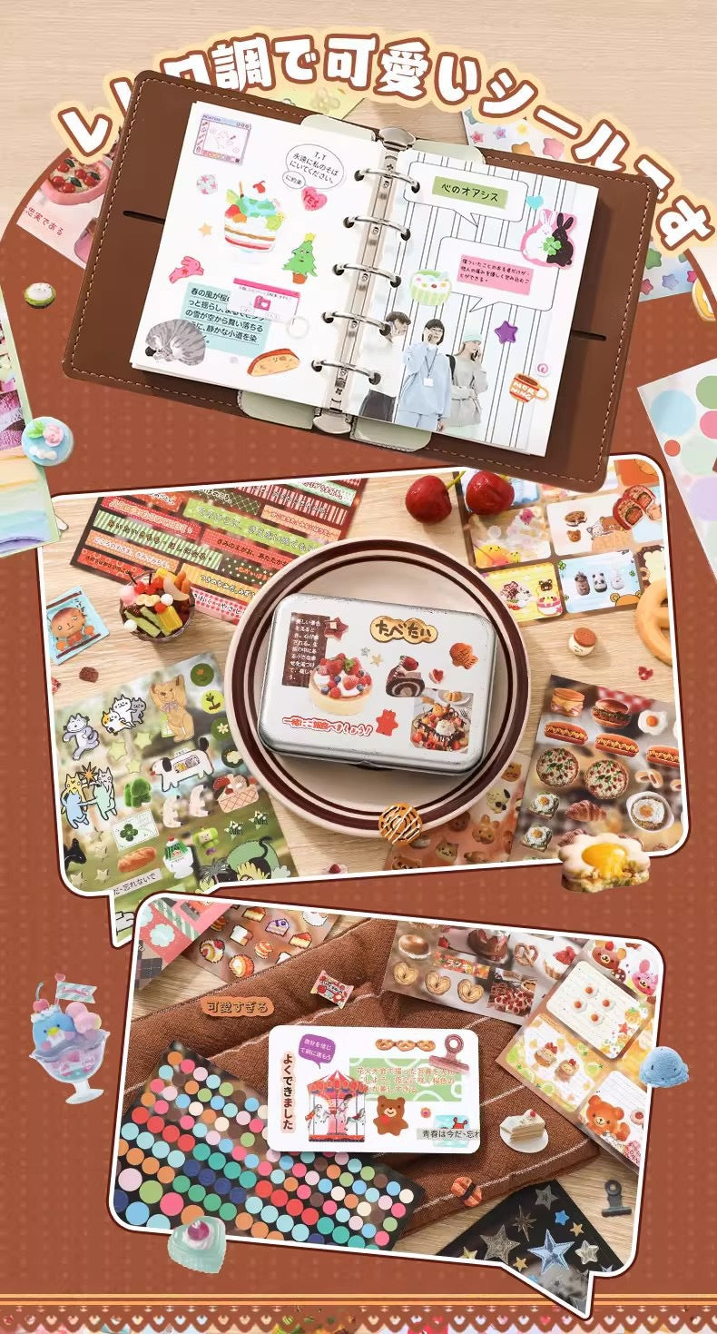 Japanese Kawaii Food & Object Sticker Book