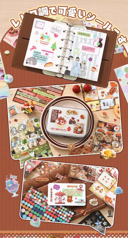 Japanese Kawaii Food & Object Sticker Book